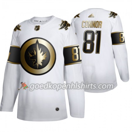 Winnipeg Jets Kyle Connor 81 Adidas 2019-2020 Golden Edition Wit Authentic Shirt - Mannen